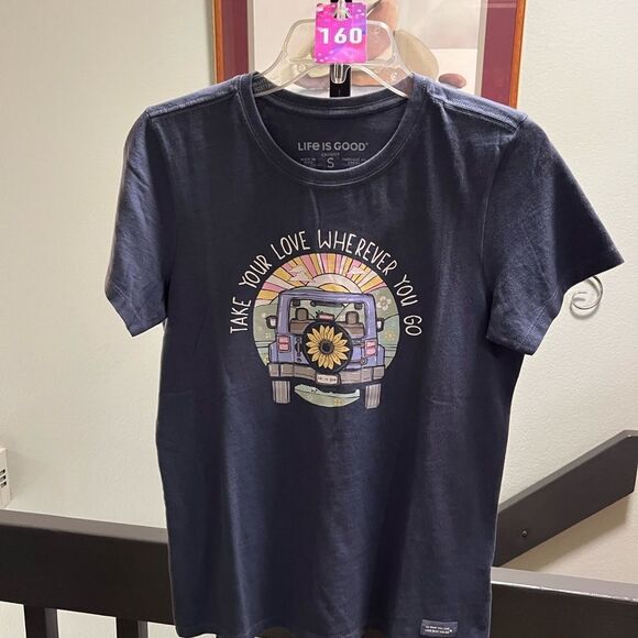 NWT Life is Good Navy Graphic T-Shirt #160 - Picture 6 of 6